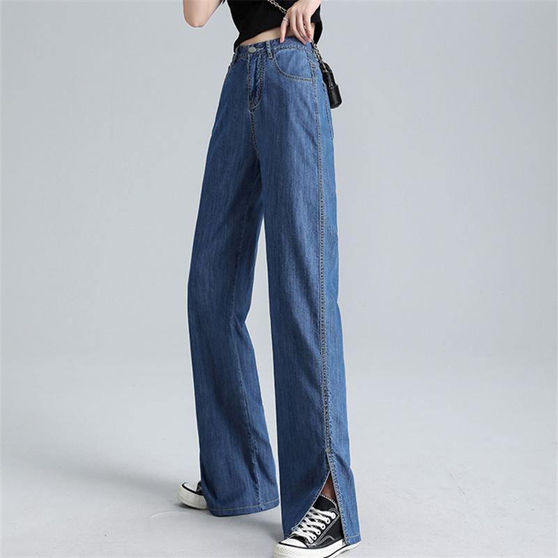 Epocă primăvară 2022 moda femei talie înaltă y2k blugi pentru femei cu picioare largi pantaloni largi din denim pantaloni lungi blugi mamă pantaloni blugi