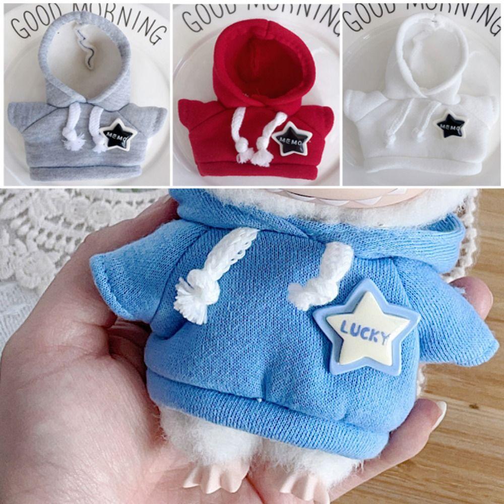 10 Colors Doll Clothes Outfit Sweaters Mini Idol Doll Star Hoodies for 17cm Stuffed Dolls