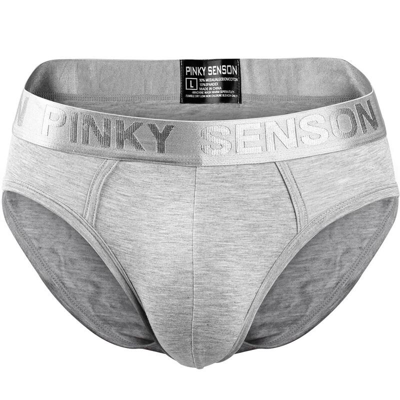 Мужские хлопковые трусы-слипы PINKY SENSON со средней посадкой XL