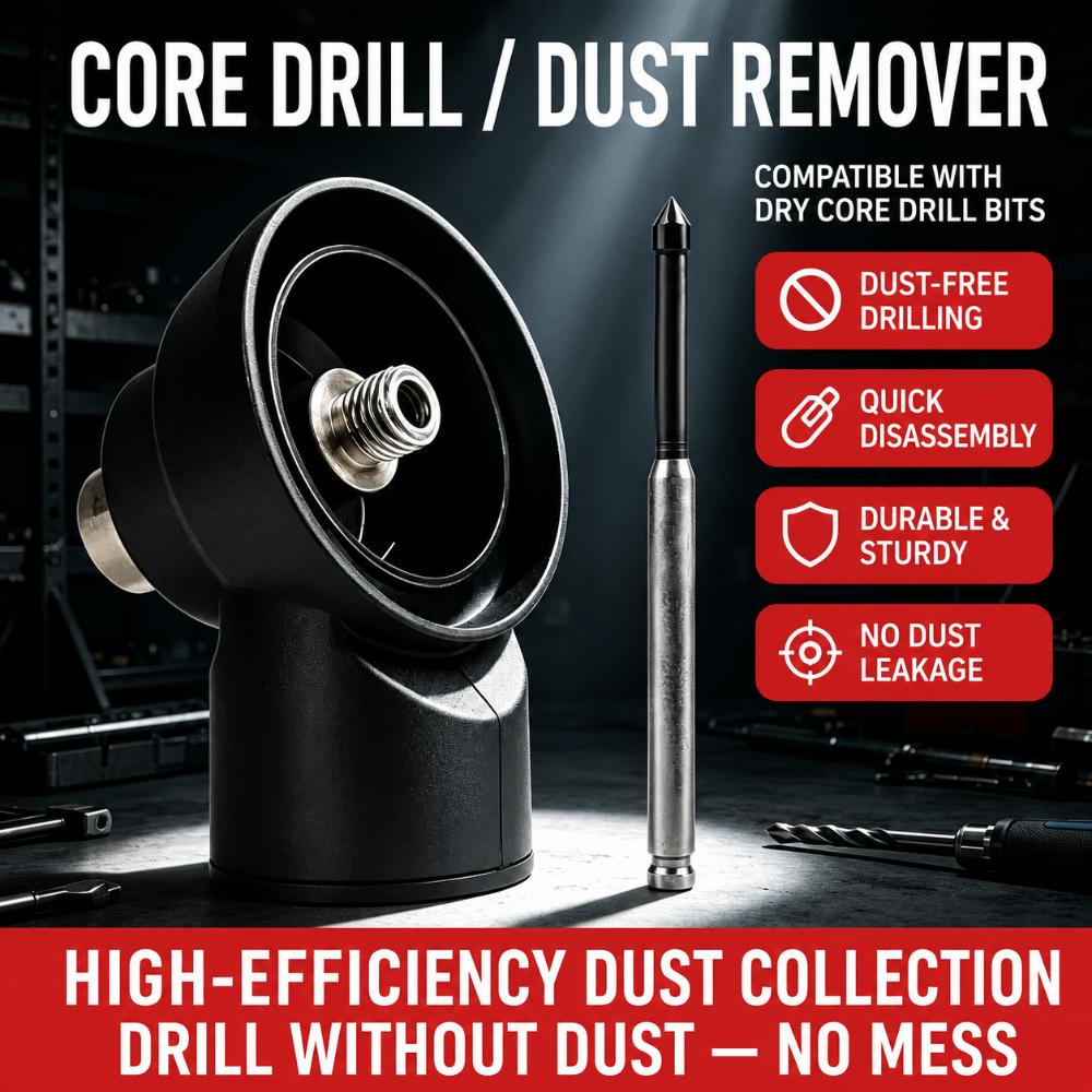 M22 M18 M16 Thread Dust Collect Cover Dust Collector Adapter For Wall Stone Hole Process