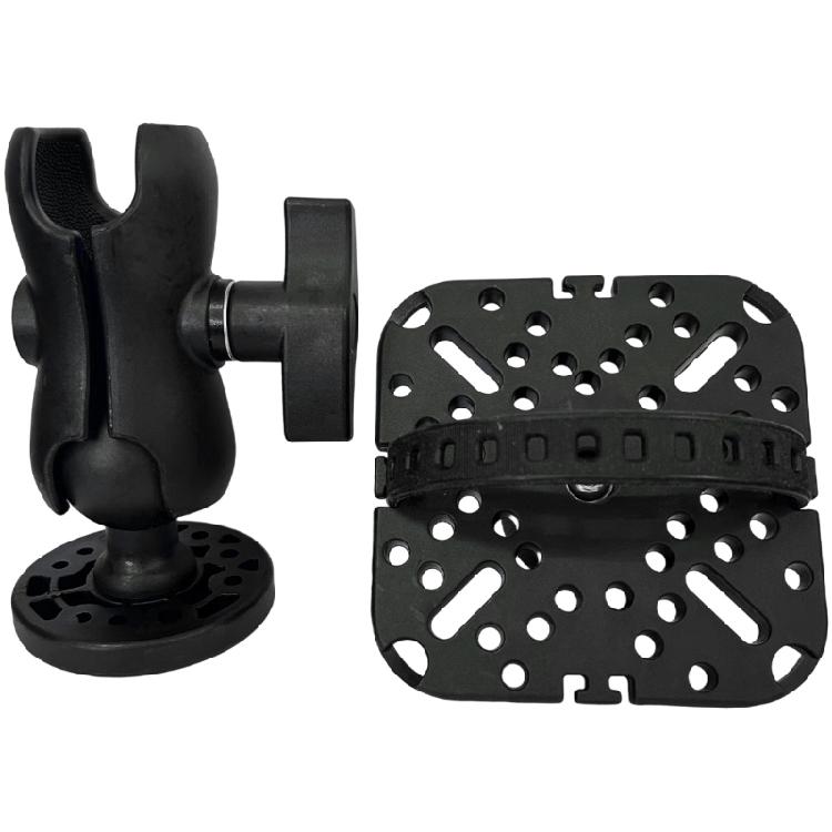 Fishfinder Rotating Ball Mount Plate 360 Degree Universal Kayak Fish Finder Plate Quick Install Marine Electronics Mount 1