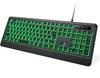 Large-Texture Backlit Computer Keyboard, 7-Color Backlighting with Wrist Rest, USB Plug-and-Play, Easy-to-Read and Type Extra-Large Keys, Wired