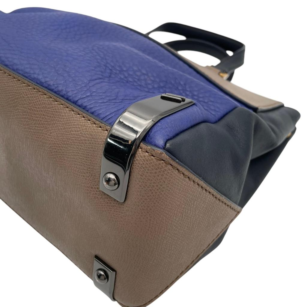 Marc by Marc Jacobs Handbag Sheltered IslandHandbag Blue/beige Leather Women