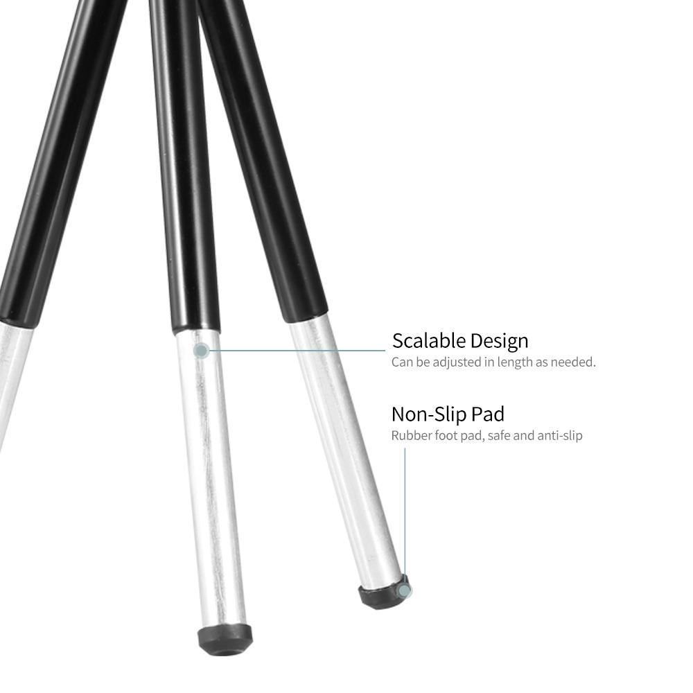 Adjustable Extendable Mini Tripod Lightweight Flexible Phone Holder Portable Black Webcam Stand Digital Cameras