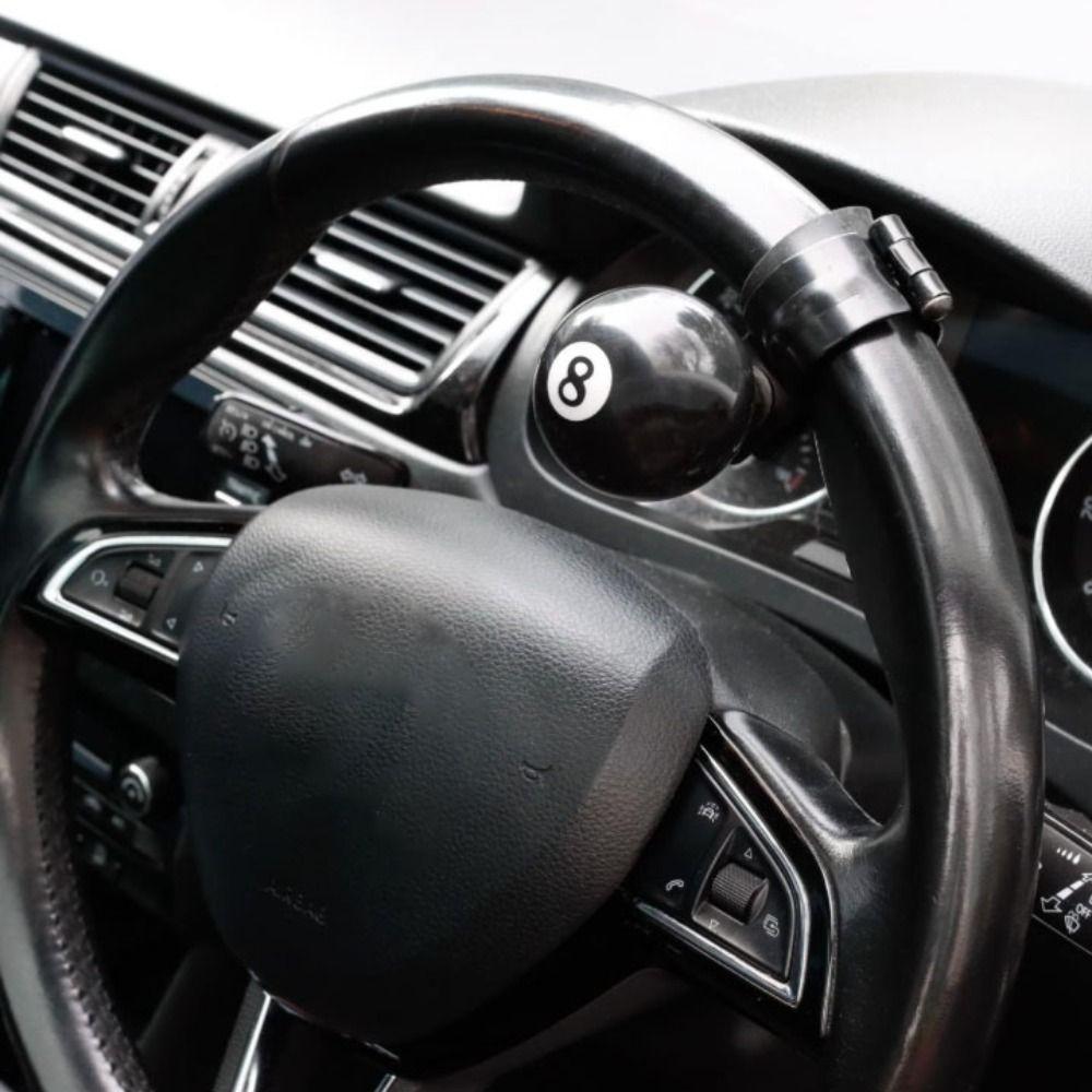 Black Billiard Ball Steering Wheel Knob Heavy Duty Steering Wheel Grip  Auto Use