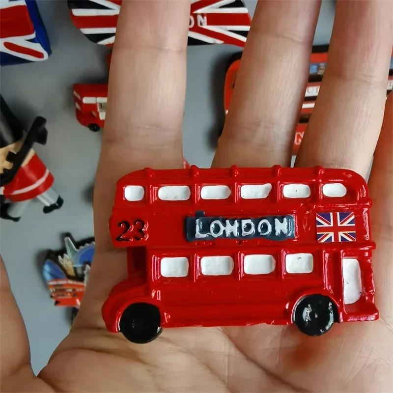 British Fridge Magnets London Bus  Big Ben Manchester Windsor Oxford Bear England Magnetic Fridge Stickers Collection Gifts