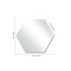 12 Stück Sechseckspiegel Geometrischer Sechseckspiegel Selbstklebende Acrylspiegel Wandaufkleber für Zuhause Wohnzimmer Schlafzimmer Dekor