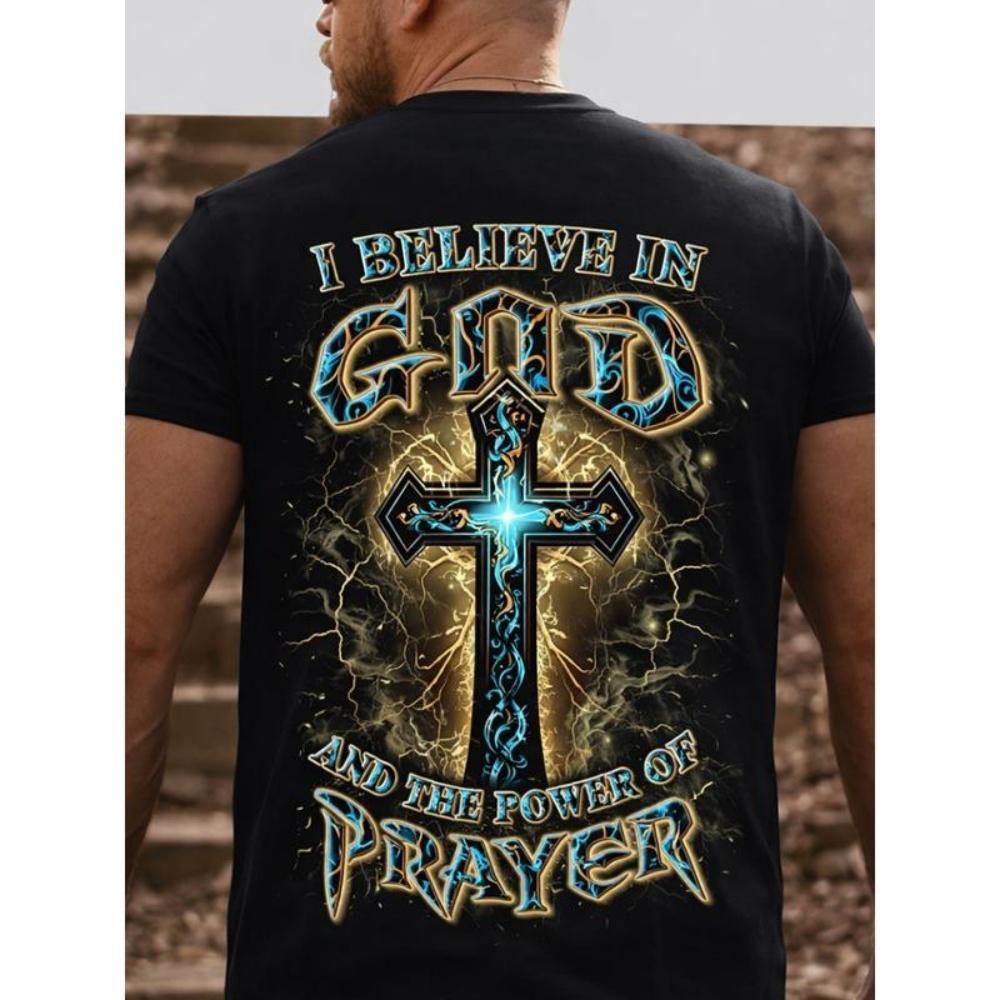 

European Sizes Men s Christian Faith T-shirt - God s Choice, Suitable for Church, Casual Wear and Christian Gifts Crew Neck Short Sleeve S чёрный