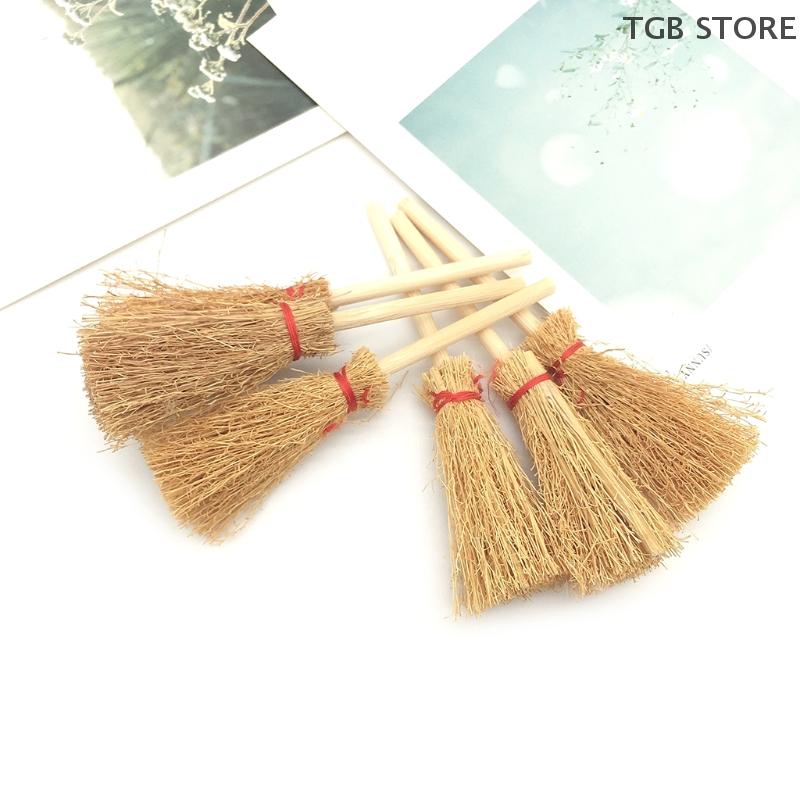10Pcs Mini Red Rope Straw Dollhouse Decor Micro Landscape Decorations Accessories