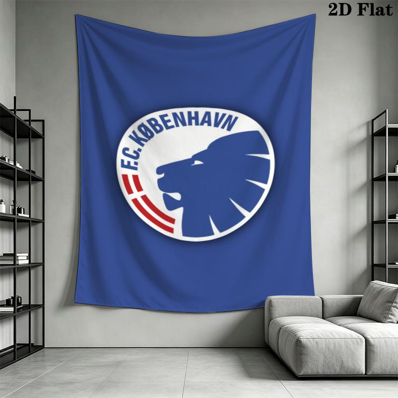F.C. Copenhagen Wall Tapestry Aesthetic Wall Hanging Printed Fabric Blanket Decorative Tapestries for Bedroom Living Room Home Decor
