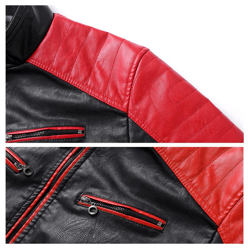Hot men's clothing European size vauxha motorcycle leather jacket racing suit men's PU leather jacket jacket