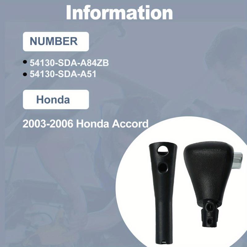 Gear Shifter Knob for Honda for Accord 2003 2004 2005 2006 Automatic Shift Handle Lever Replaces PN 54130-SDA-A84ZB 54130-SDAA51