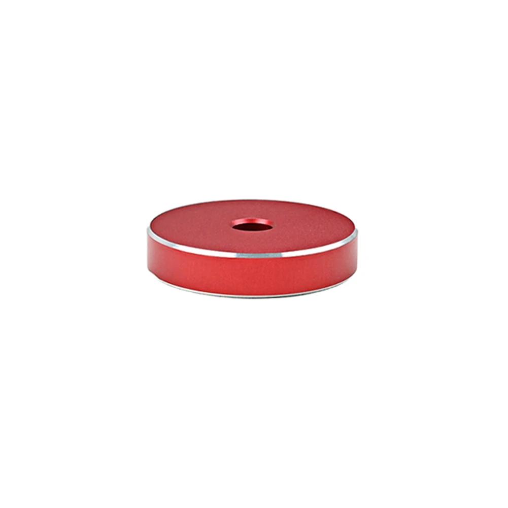 Hot Sale 45 RPM Turntable Adapter Solid Aluminum Black Red Vinyl Turntable Center Adapter 7 inch EP Record Turntable Phonograph