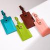 PU Leather Luggage Tag Suitcase Address Label Travel ID Clip Business Boarding Case Accessories