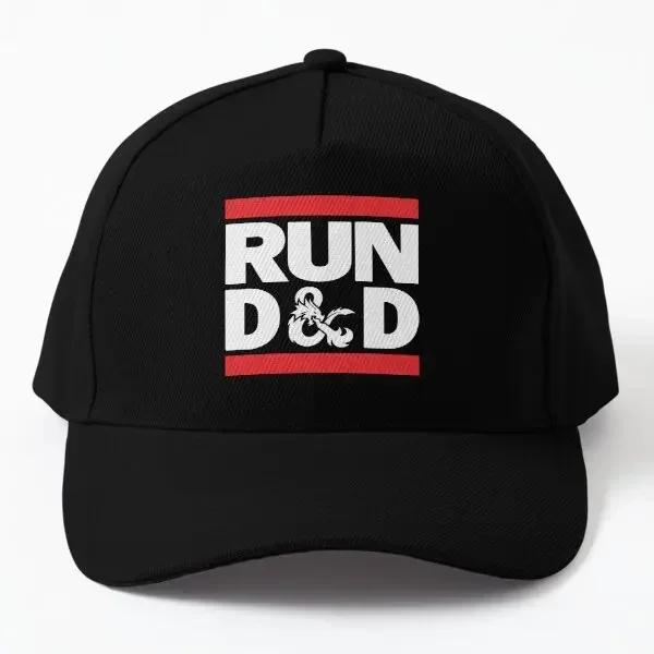 

Run D And D Baseball Cap Hat Printed Casquette Sun Mens Hip Hop Sport Women Black Czapka Boys Fish Summer Bonnet Black