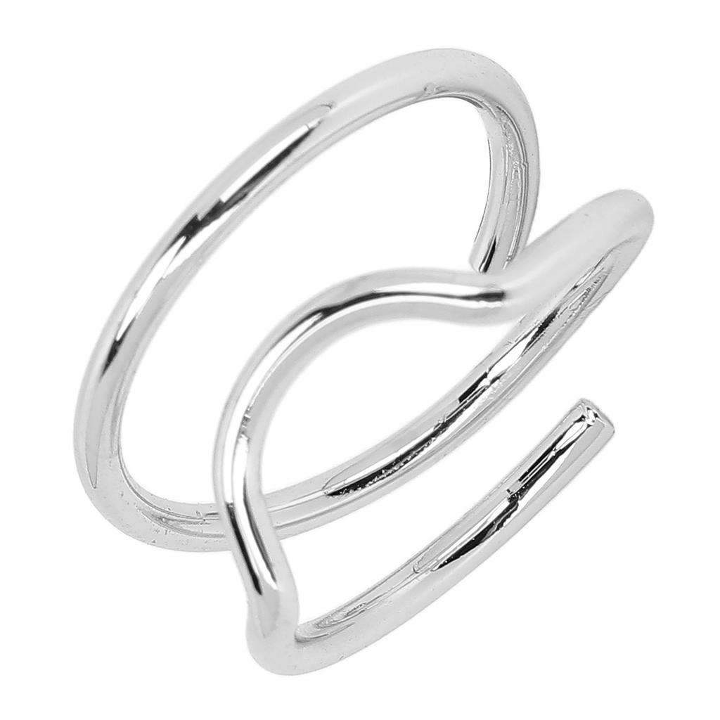 Index Finger Nail Ring Vintage Metal Nail Cap Cover Ring Fingernail Nail Art Charm for Women Girls3046 White