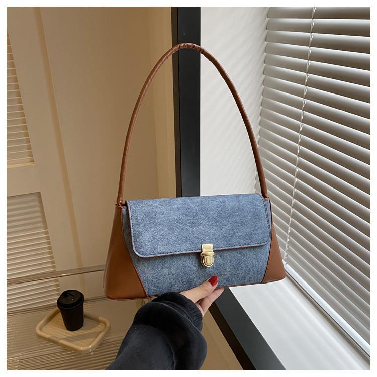 Vintage Minimalist Single Shoulder Bag 2023 Autumn New Fashion Casual Handbag