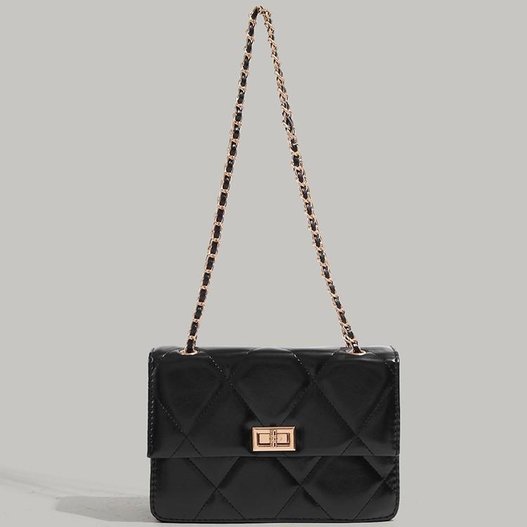 High Sense Diamond Pattern Chain Bag 2025 New Fashion Small Square Bag Minority All-Match Crossbody Bag Casual Shoulder Bag