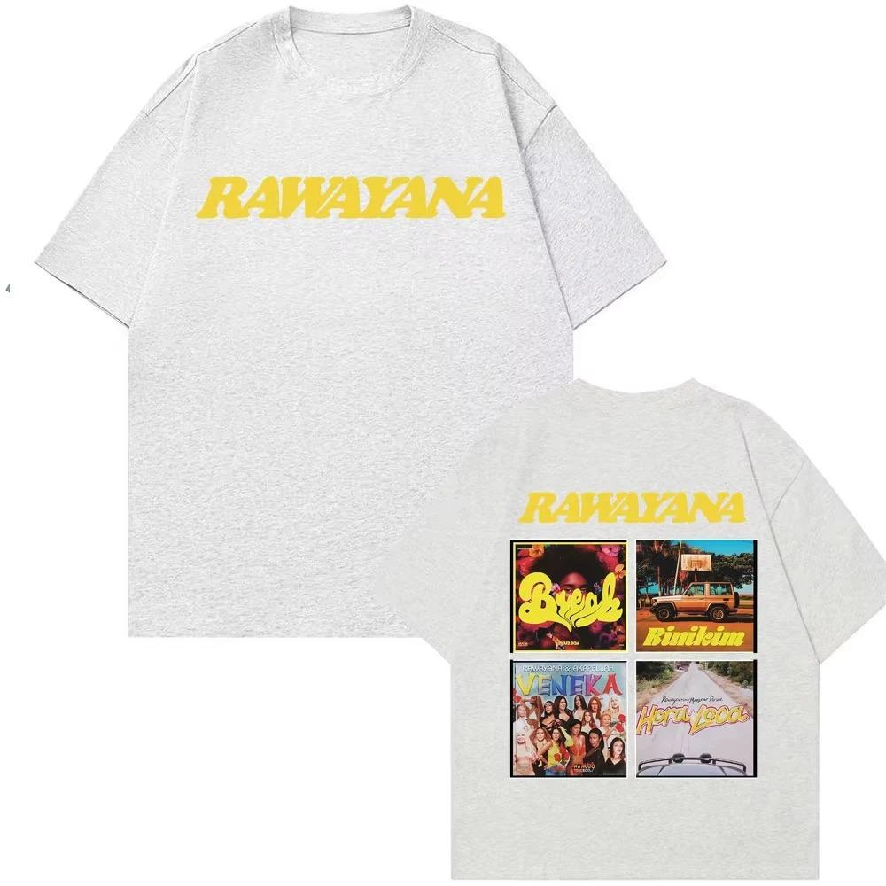Band Rawayana Album 2026 Tour Cover T-shirt for Men Women Harajuku Hip Hop High Street T Shirts Cotton Comfort Oversized T-shirt