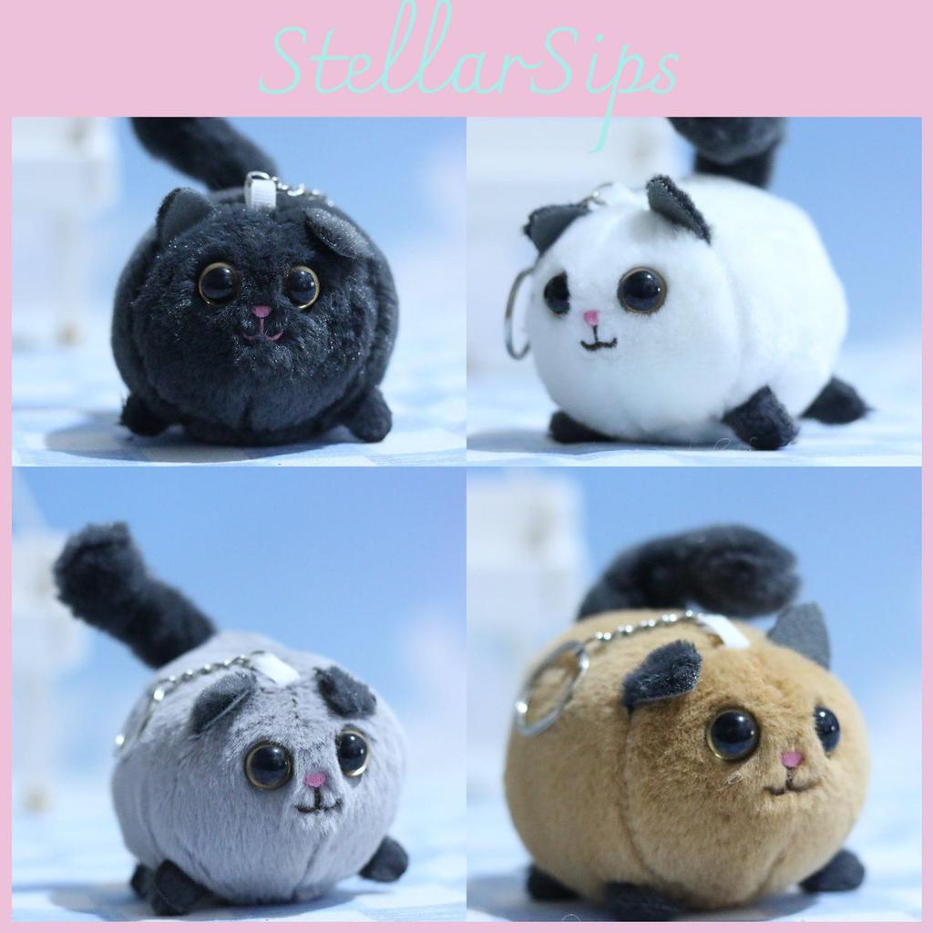 Cute Realistic Cat Plush Pendant Soft Keychain Doll Ideal For Bag Decoration