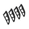 4Pcs Eyeshadow Shaper Silicone Portable Eyeshadow Stencil Guide Eye Makeup Aid Tool for Home Beauty 