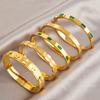 Luxury Fashion Titanium Steel Bangle For Women European Style Trendy Bracelet Jewelry