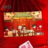 6Pcs Chinese New Year Red Envelopes 2025 Lunar Yera of The Snake Red Money Pocket Spring Festival Lucky Hong Bao