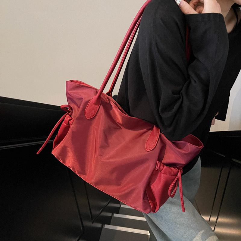 Cloth Ins Style Large Capacity Daily Simple 2025 New Casual Fashion Versatile Student Tote Bag