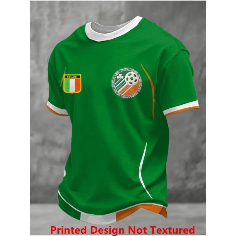 Year of Ireland Football Fan Unisex Print T-Shirt, Breathable Comfortable Style Football Jersey