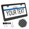Universal US Standard Size Carbon Fiber Car License Plate Frame Cover Holder 16*32CM License Plate Frame Protection Parts License Plate Covers Frames