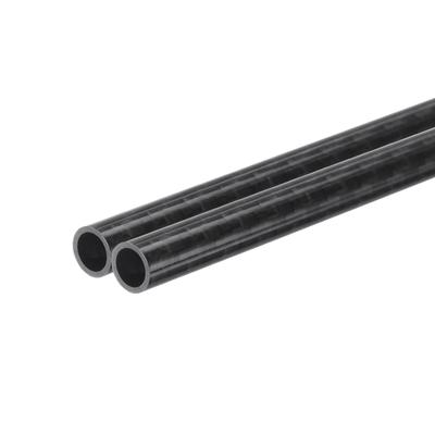 Uxcell 2-Pack Carbon Fiber Tubes, 6 X 8 X 330mm, Glossy Surface, Rolled, Pure Carbon Round Tubes for RC Airplanes and Multicopters