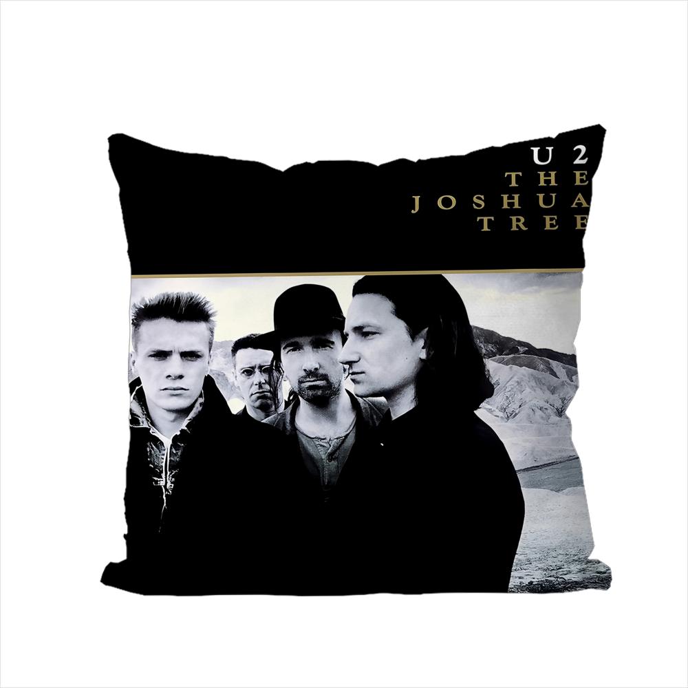

Band UU2 Pillow Case For Car Sofa Decorative Home Doublesided Print Plush Square Throw Pillow Cushion Cover 30x30cm
