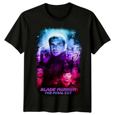 Blade Runner (1982) Movie Poster Inspired 100% Cotton T-shirt Mens Tees Top Retro 80s Tee Unisex
