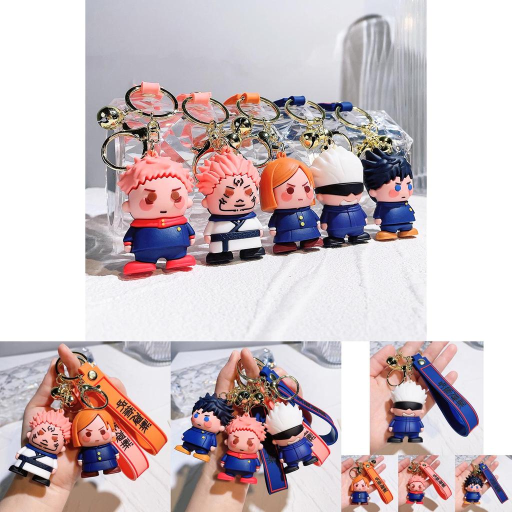 Adorable Jujutsu Kaisen Keychain Figures 2024 Gojo Satoru Yuji Itadori Collectibles