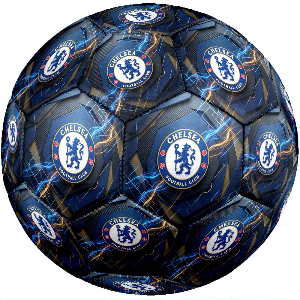 Chelsea FC Theme Soccer Ball Size 5 Soccer Ball Soft Touch Professional Training Football for Outdoor Sports