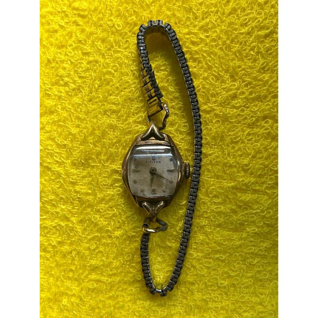 Used CITIZEN manual winding watch ladies working item