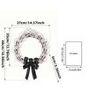 Halloween Skeleton Hand Door Wreath with Black Bow Ghost Hand Yard Decoration Scene Setup 35cm Indoor Outdoor Hanging Ornament