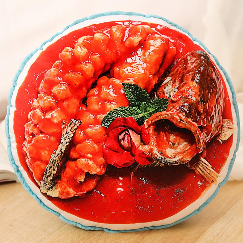 Internet Celebrity Creative Simulation Food Crayfish Throw Pillow Plush Toy Food Doll Nap Pillow Funny Foodie Props