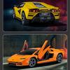 1:24 Lamborghini Countach LPI 800-4 Simulation Diecast Metal Alloy Model car Sound Light Pull Back Collection Kids Toy Gifts