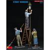 Miniart 1/35 Scale Street Workers (3 Figures) Plastic Model Kit MA38081