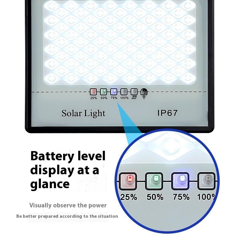 1 Set Backyard Street Lamps Security Flood Lighting Solar Light High-Power 52/72/128Led Dusk To Dawn Led Solar Street Light