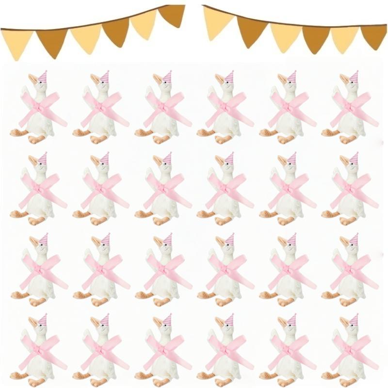 6/12/24Pcs One Silly Goose Adopt a Goose Party Favor 11.8 Inch Plush Goose With Mini Hat Ribbon Baby Shower Birthday Party Gift