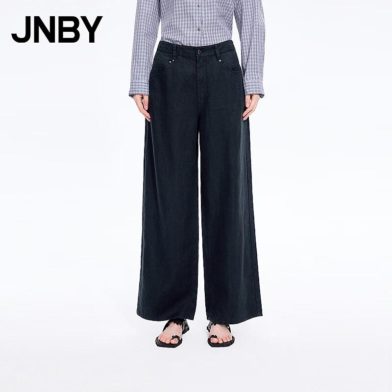 JNBY Spring 2026 Casual Wide-Leg Linen Pants XS