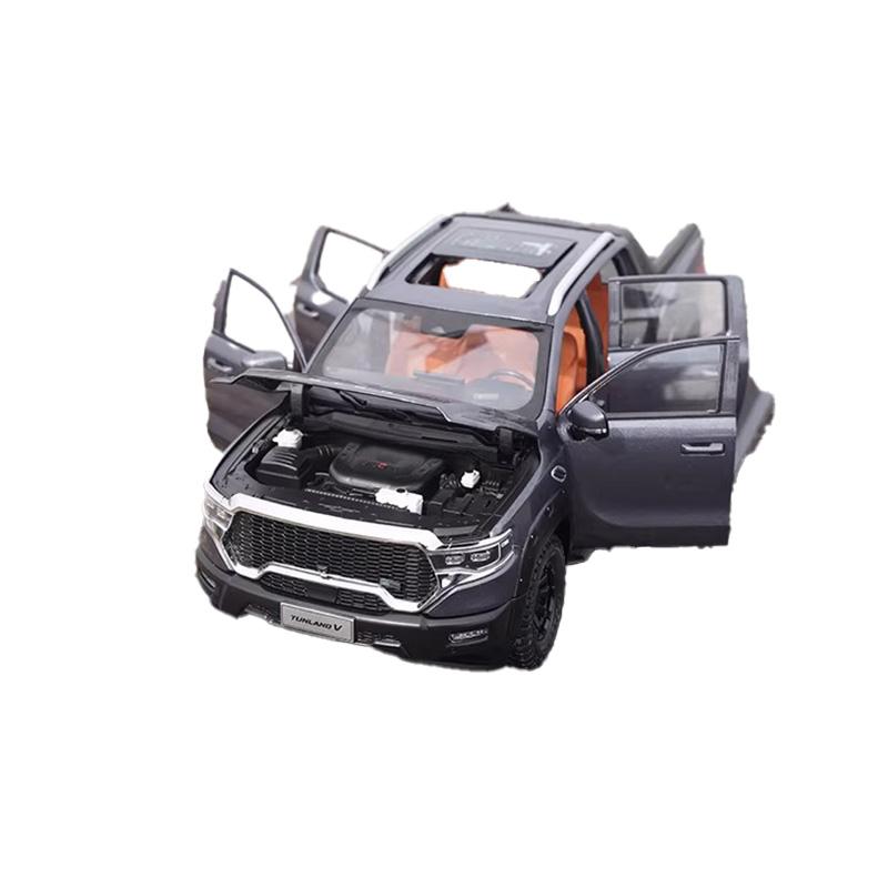 1: 18 original FOTON TUNLAND V off-road vehicle pickup alloy simulation car model collection gift toy