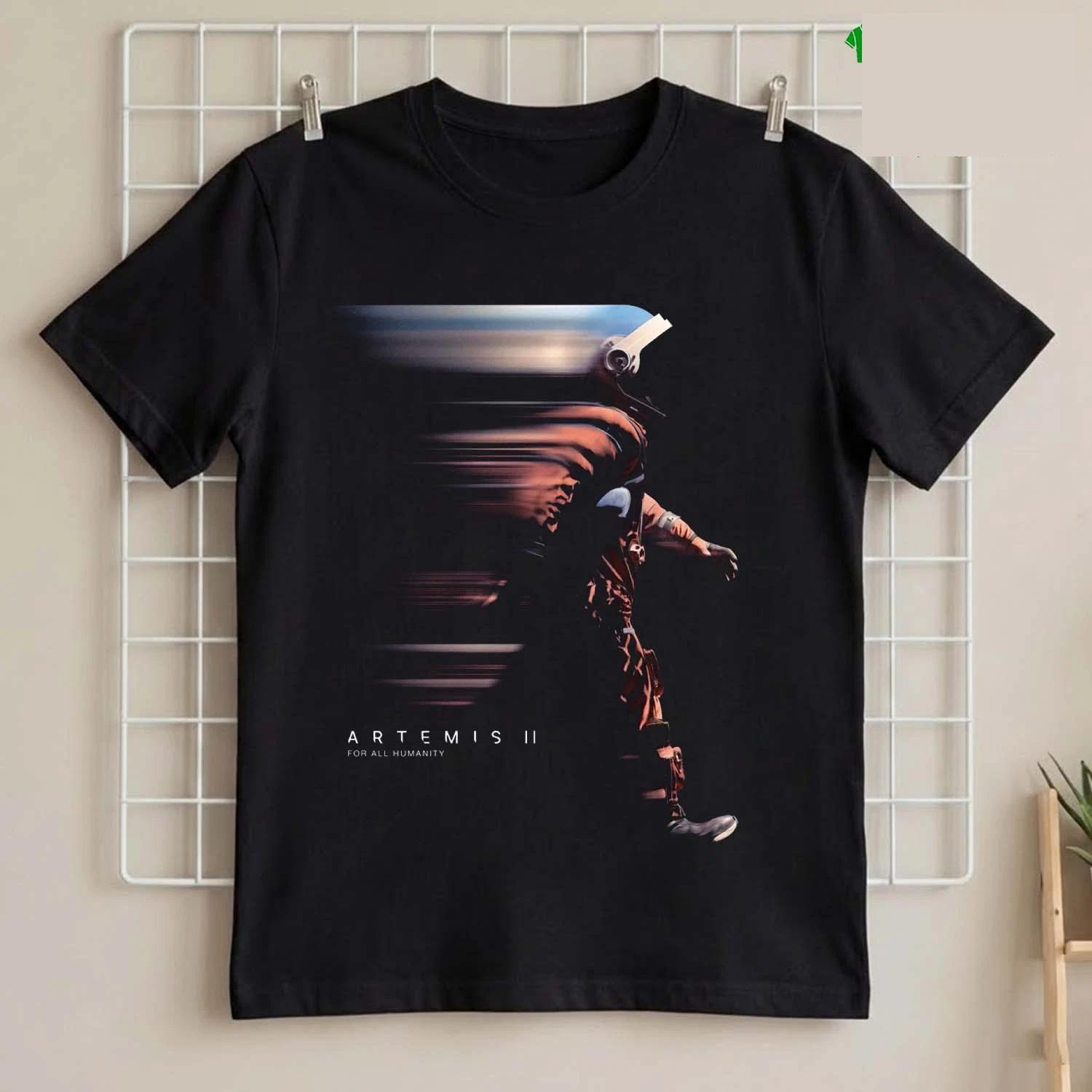 Artemis II 2026 Back to the Moon T-Shirt - Retro Manned Lunar Mission Shirt S