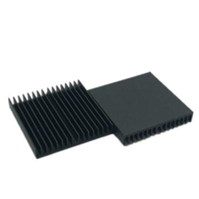 1 Stück 60*60*10mm Schwarzer Aluminium-Kühler Motherboard-Chip Kühlkörper