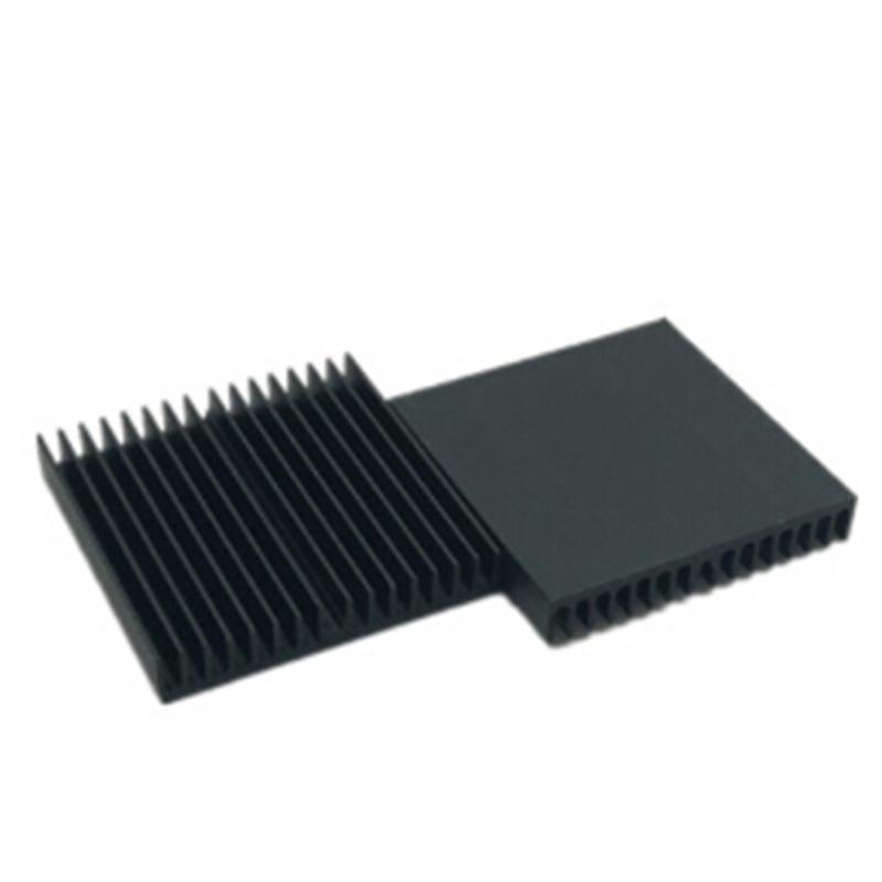 1Pcs 60*60*10Mm Black Aluminum Radiator Motherboard Chip Heatsink