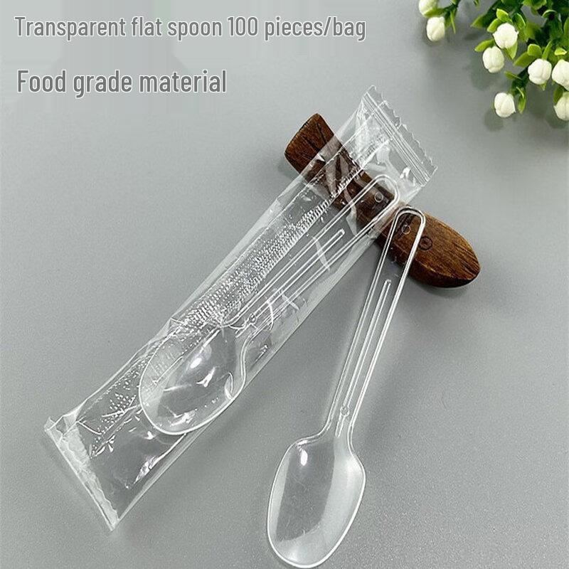 Disposable Transparent Food Grade Tasting Spoons