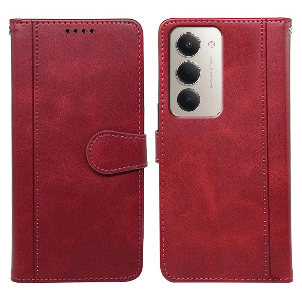 Für Xiaomi 15 Hülle Kalbleder Textur Ständer Buchstil Handyhülle