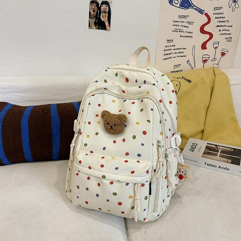 Printed School Bag Women's College Style Backpack Travel Backpack